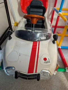 トヨタ ミニカー ホワイト 赤いストライプ