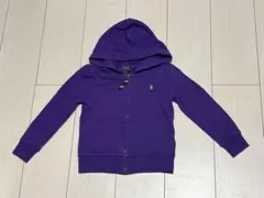 ラルフローレン 裏起毛パーカー　パープル紫　110cm