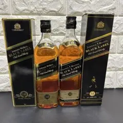 古酒 ジョニーウォーカー レッド ブラック 2本セット 750ml 金黒
