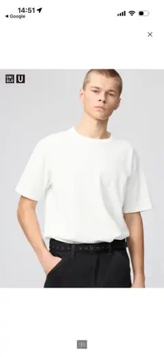 UNIQLO U クルーネックTシャツ（半袖）XL ホワイト