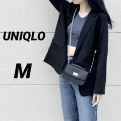 【UNIQLO ユニクロ】UVカットジャージージャケット ネイビー M オフィス