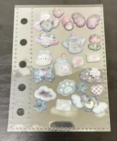 ボンボンドロップシール　みずいろボンボン　おすそ分け