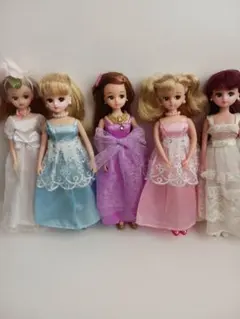 リカちゃん人形セット 5体と衣装・靴・アクセサリー