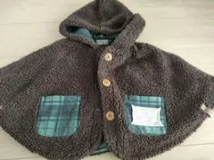 BＲANSHESブランシェス　フード付き　ベビーポンチョ　80〜90センチ 冬