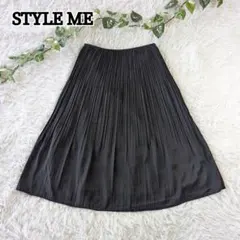 STYLE ME 東京スタイル プリーツスカート 日本製 ミモレ丈 Mサイズ 黒のサムネイル