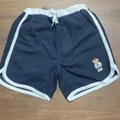 プティマイン　男の子　水着 110cm ネイビー　クマ