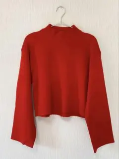 SLY⭐️レッド ハイネック 長袖ニット