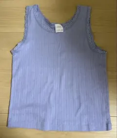 ZARA 薄紫 ノースリーブタンクトップ 11-12歳