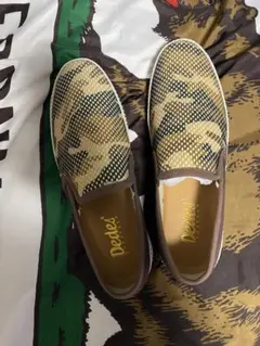 【新品未使用】Dedes カモフラ　スリッポン25.5㎝