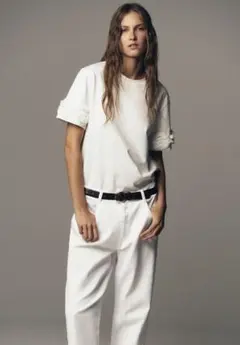 ZARA ボリューム　フラワートップス