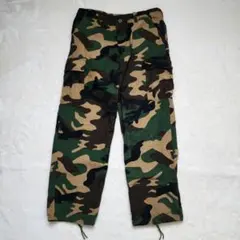 【美品】US.ARMY 迷彩 米軍 カーゴパンツ フィールドパンツ カモフラ L