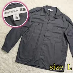 【UNIQLO✨JWANDERSON✨L】長袖 ワーク シャツ オーバーサイズ