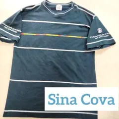 90s シナコバ 日本製 フェード ボーダーTシャツ LLのサムネイル