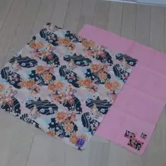 和柄大判ハンカチ2枚組