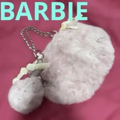 BARBIE バービー ラビットファー ショルダーバッグ パール リボン ピンクのサムネイル