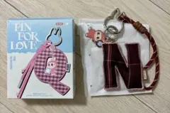 POPMART ラブブ PIN FOR LOVE アルファベット　チャーム　N