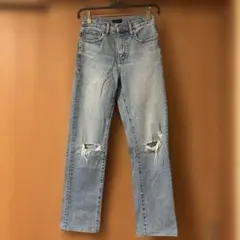 UNIQLO ストレートデニム ダメージデニム