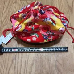 和装小物　巾着バッグ　カゴバック　籠巾着　レディース小物　未使用タグ付き　浴衣