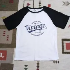 白黒 配色ロゴTシャツ 半袖 レディース☆