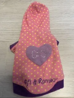 Fifi & Romeo 犬用パーカー XSサイズ ピンクのサムネイル