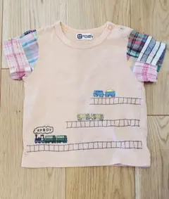 KP BOY　電車柄Tシャツ　80センチのサムネイル