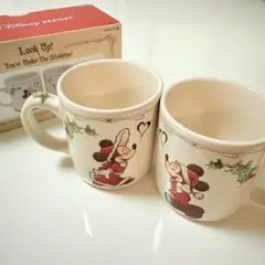 【新品】ディズニー クリスマス 2022 ミッキー ミニー ペア マグカップ