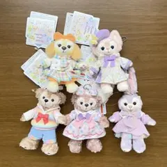 ダッフィー　ハートフェルトレターズオブフレンドシップ　ぬいば　ぬいぐるみバッジ