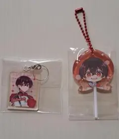 カラフルピーチゆあんくん キーホルダー2点セット