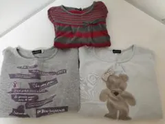 BeBe 長袖トップス 3点セット 120センチ