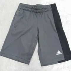 adidas ハーフパンツ グレー 黒 アディダス 120 ショート 機能的