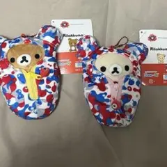 ミャクミャクリラックマ コリラックマ フード付きぬいぐるみ　万博　寝袋