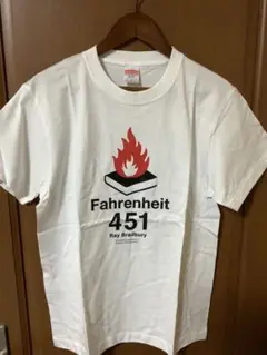 【2018初版】早川書房　レイ・ブラッドベリ　華氏451度　Tシャツ　白M