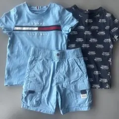 TOMMY HILFIGER Tシャツ 2枚短パン1枚セット