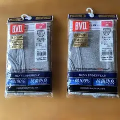 B.V.D. カラービキニブリーフ Mサイズ 2枚セット　グレー