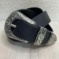 メンズベルト　ウエスタンベルト y2k メンズ アメリカ　ブラック　黒　新品