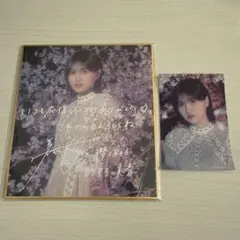 櫻坂46 的野美青 サクコレ C賞サイン色紙 参加賞