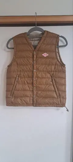 DANTON ブラウン ダウンベスト