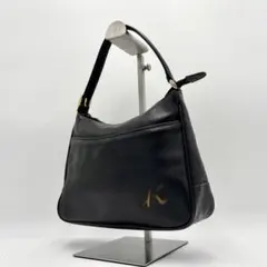 キタムラ　ワンショルダーバッグ　セミショルダー　アクセサリーバッグ　ブラック