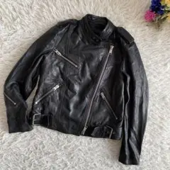 ALLSAINTS ライダース レザージャケット キルティングのサムネイル