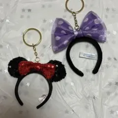 東京ディズニーリゾート カチューシャ キーホルダー 2種セットのサムネイル
