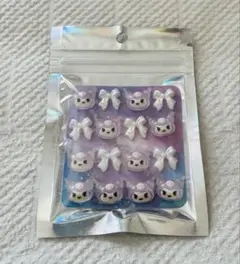 ネイルパーツ　デコパーツ　キャラクター　サンリオ　クロミ　リボン