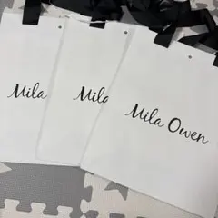 Mila Owen ショップ袋 ３枚　37.5×30×13.5新品のサムネイル
