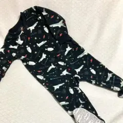 carter's 70 宇宙 スペースシャトル柄 ロンパース