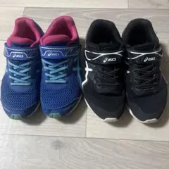 asics アシックス　スニーカー　外靴 2足セット　21.0cm 21cm