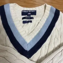 レ*ン様 POLO SPORT ラルフローレンVネックニット セーターMサイズのサムネイル