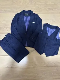 キッズ　フォーマル　スーツ　3点セット　卒園式　入学式　130