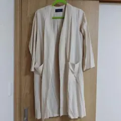 SHIPS ベージュ ロングカーディガン