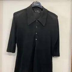 Raf Simons John Smedley ポロシャツ 半袖 ブラックのサムネイル