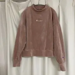 Champion ピンク クルーネック トレーナー L