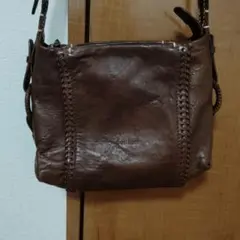 genten ブラウン ショルダーバッグ